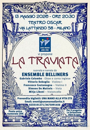 La “Traviata” solidale per l’Hospice Bassini al Teatro Oscar