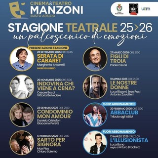 Teatro Manzoni, si riparte: una stagione 2025/26 tra risate, emozioni e grandi interpreti