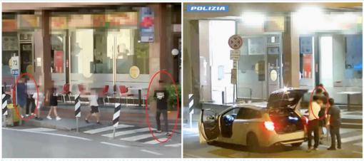 Alcuni immagini tratte dal video diffuso dalla Polizia di Stato