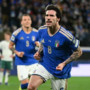 Sandro Tonali dopo il gol del vantaggio (foto Afp/Adnkronos) Sandro Tonali dopo il gol del vantaggio (foto Afp/Adnkronos)