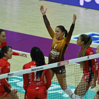 Conegliano-Uyba 3-2: magnifiche le farfalle di Busto (foto Lega Volley Femminile)