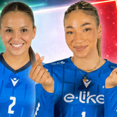 Federica Pelloni e Valeria Battista in azzurro