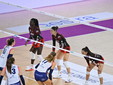 Scandicci-Uyba 3-1: alcune fasi del match (foto Lega Volley Femminile serie A) Scandicci-Uyba 3-1: alcune fasi del match (foto Lega Volley Femminile serie A)
