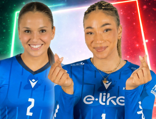 Federica Pelloni e Valeria Battista in azzurro