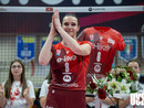 L'addio al volley giocato di capitan Giuditta Lualdi (foto credit Uyba Volley/Gabriele Alemani)