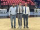 Nella foto, al centro il presidente Uyba Andrea Saini con l'assessore allo sport Moscarola e l'assessore al bilancio Paraggio del Comune di Biella