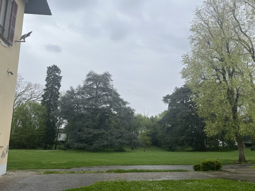 Una vista del parco da Villa Durini a Gorla Minore
