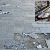 FOTO. Pavimentazione in pezzi, in piazza Vittorio Emanuele servono nuovi “rattoppi”