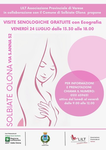 Visite senologiche gratuite a Solbiate Visite senologiche gratuite a Solbiate