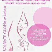 Visite senologiche gratuite a Solbiate