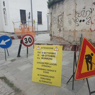 Busto, la riapertura di via Borroni slitta di qualche giorno