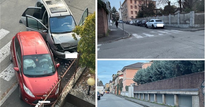 L'incidente di dieci giorni fa, l'incrocio con via Pindemonte e il tratto della strada verso viale Virgilio