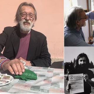 Modesto lo scorso anno durante l'intervista nella trattoria di famiglia. Sopra a destra al compleanno di Bossi e sotto in una foto degli anni ruggenti della prima Lega