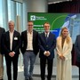 La presentazione di oggi a Palazzo Lombardia della candidatura congiunta di Varese e Gallarate a Capitale Italiana dell’Arte Contemporanea 2027: da sinistra Di Luccio (Fai), Galimberti, Cassani, Fontana, Caruso e Lainati (MA*GA)