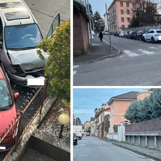 L'incidente di dieci giorni fa, l'incrocio con via Pindemonte e il tratto della strada verso viale Virgilio
