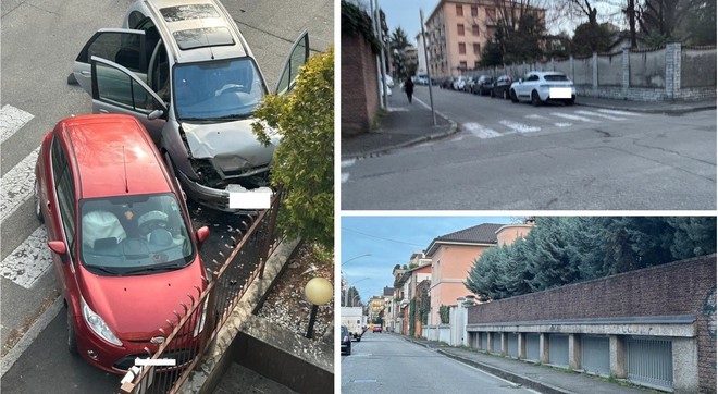 L'incidente di dieci giorni fa, l'incrocio con via Pindemonte e il tratto della strada verso viale Virgilio