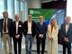 La presentazione di oggi a Palazzo Lombardia della candidatura congiunta di Varese e Gallarate a Capitale Italiana dell’Arte Contemporanea 2027: da sinistra Di Luccio (Fai), Galimberti, Cassani, Fontana, Caruso e Lainati (MA*GA)