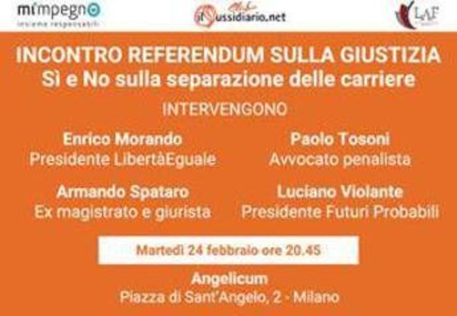 Referendum: 'IlSussidiario.net', domani incontro a Milano su 'Capire per Scegliere' Referendum: 'IlSussidiario.net', domani incontro a Milano su 'Capire per Scegliere'