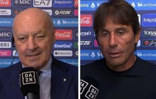 Napoli-Inter 3-1, Marotta contro "il rigorino". Conte: "Cerca alibi" Napoli-Inter 3-1, Marotta contro "il rigorino". Conte: "Cerca alibi"
