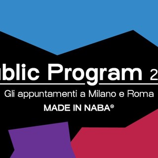 NABA Public Program 2026: cultura e creatività a Milano e Roma