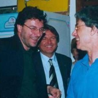 Giorgetti e la foto con il fondatore della Lega Nord, l'addio a Umberto Bossi Giorgetti e la foto con il fondatore della Lega Nord, l'addio a Umberto Bossi
