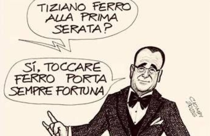 Sanremo 2026, il post scaramantico di Carlo Conti: "Tocco Ferro"