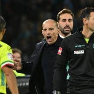 Stangata per Allegri, due giornate di squalifica e multa dopo l'espulsione con la Roma