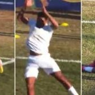 Esulta come Cristiano Ronaldo ma si fa male