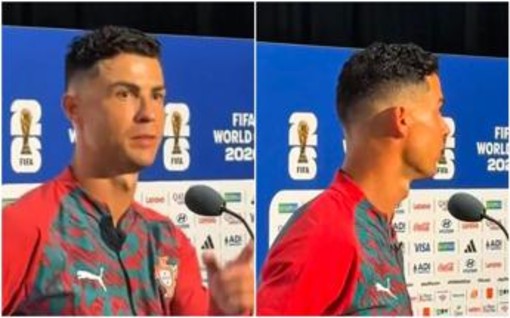 Ronaldo 'ignora' Messi dopo doppietta ai Mondiali: "Prossima domanda" Ronaldo 'ignora' Messi dopo doppietta ai Mondiali: "Prossima domanda"
