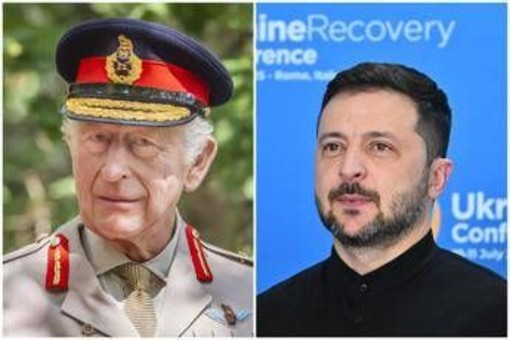 Zelensky ringrazia re Carlo: &quot;Una vera fonte d'ispirazione&quot;