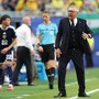 Brasile-Scozia, gol annullato a Vinicius e proteste di Ancelotti