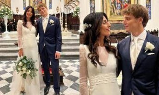 Giorgia Cardinaletti e Francesco Bechis hanno detto sì: le nozze a Fabriano e il look degli sposi