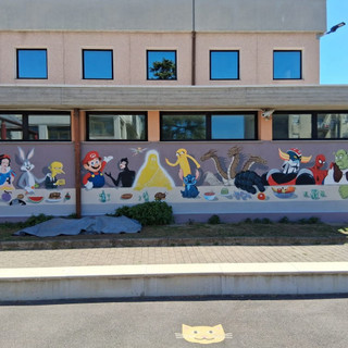 Marnate, il murale fa discutere: l’Ultima Cena con personaggi dei cartoon al posto degli apostoli