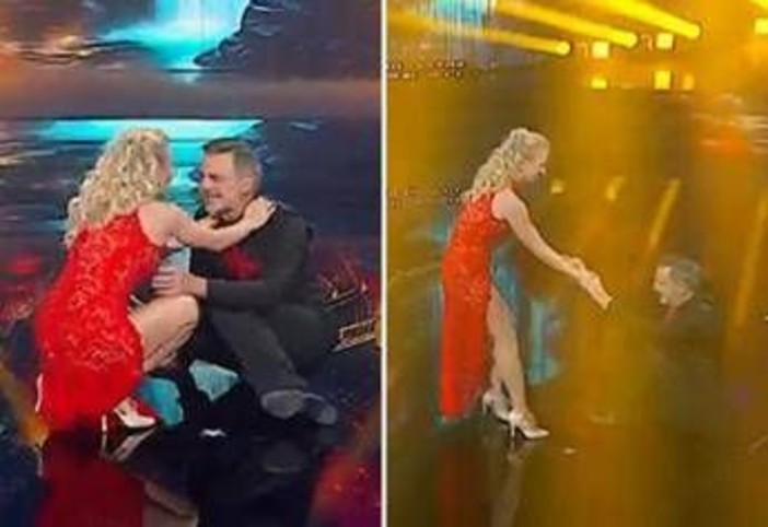 Ballando con le stelle, Beppe Convertini torna in pista e... cade