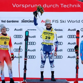 Nel SuperG della Val Gardena vince Zabystran, podio e lacrime per Franzoni