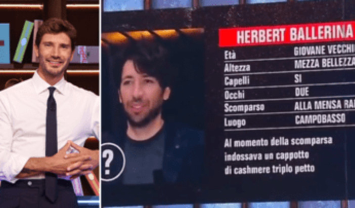 Affari Tuoi, 'scomparso' Herbert Ballerina: l'annuncio di Stefano De Martino Affari Tuoi, 'scomparso' Herbert Ballerina: l'annuncio di Stefano De Martino