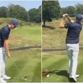 Sinner prepara Wimbledon giocando (male) a golf Sinner prepara Wimbledon giocando (male) a golf