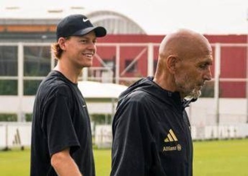 Sinner fa visita alla Juve, l'incontro con Spalletti