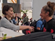 Il saluto di Yukiko Wada con la team manager Uyba Stefania Dall’Igna