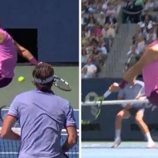 Alcaraz, magia agli US Open. Il colpo geniale contro Rinderknech