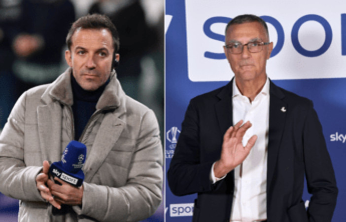Del Piero-Bergomi, scontro in tv sull'Inter: &quot;Rispetta il mio pensiero e non urlare&quot;