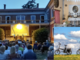 Villa Calcaterra e a lato la cappella di Sant'Anna a Fagnano e bici pronte a essere usate per esplorare la Valle