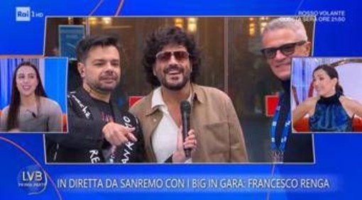 Sanremo, Renga e il siparietto con la figlia Jolanda: "Le prove? Non sono andate benissimo..."