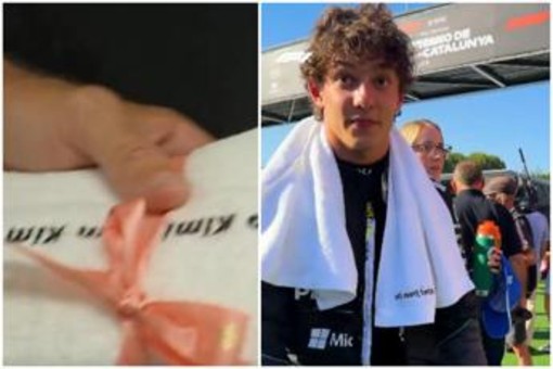 Formula 1, regalo speciale per Antonelli: un asciugamano firmato... Kim Kardashian Formula 1, regalo speciale per Antonelli: un asciugamano firmato... Kim Kardashian