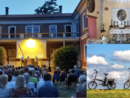 Villa Calcaterra e a lato la cappella di Sant'Anna a Fagnano e bici pronte a essere usate per esplorare la Valle Villa Calcaterra e a lato la cappella di Sant'Anna a Fagnano e bici pronte a essere usate per esplorare la Valle