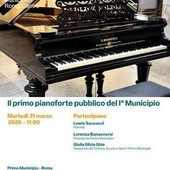 Roma, primo pianoforte pubblico del I Municipio