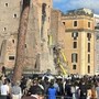 Roma, crollata torre ai Fori Imperiali