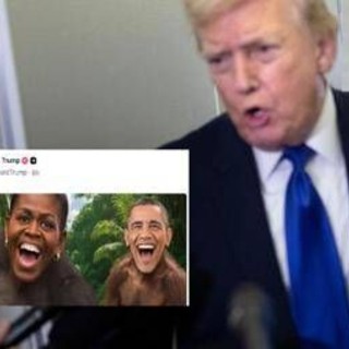 Video razzista con gli Obama, Trump condanna ma non si scusa: "Non l'avevo visto"